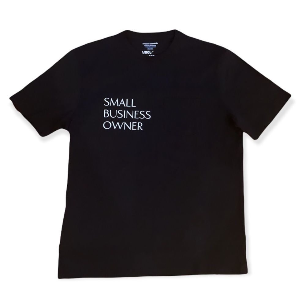NWT Wool + Pepper Co. Small Business Owner Unisex Pocket Tee